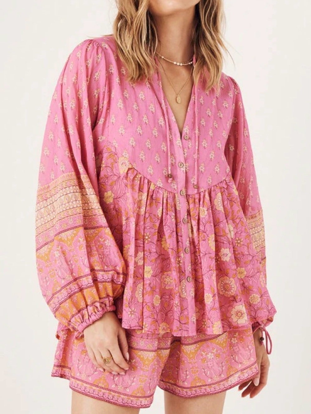 Spell & The Gypsy - Utopia Flamingo Pink Blouse